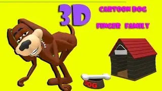 The 3D Finger Family Dog Family Nursery Rhyme | Dog Finger Family Songs