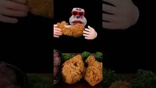 ASMR MUKBANG :) 짜파스테이크 양념 후라이드 치킨 Eating Show!