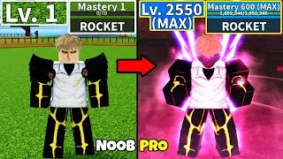 Beating Blox Fruits as Genos the Demon Cyborg! Lvl 0 to Max Lvl Full Cyborg v4 Awakening Noob to Pro