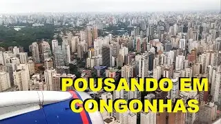 INCRÍVEL POUSO EM SÃO PAULO | Passando rente aos prédios de Moema, para pouso em Congonhas.