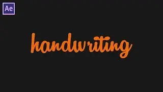 Handwriting Text Animation In After Effects - After Effects Tutorial - No Plugin Needed
