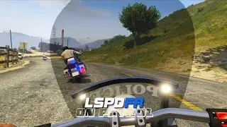 GTA 5 LSPDFR MOD (мотоцикл от 1 лица и лагающий чувак)