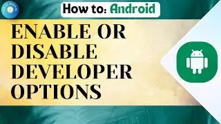 How To Enable Or Disable DEVELOPER OPTIONS On Any Android (2025)