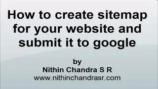 Create sitemap for your website and submit it to google | SEO