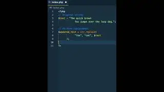 🔍 What is PHP str_replace() Function! 🔎.