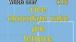Food Words Part 5 of 6 - Which one?