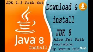 Download & Install JDK 8 || Java 1.8 download & Install by Tarun Sir