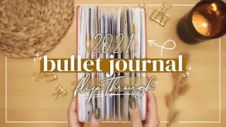 📖 My 2021 Bullet Journal Flip Through  |  Artistic BuJo Spread Ideas 🌿