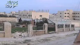 التصدي للطيران المروحي في مدينة مورك احرار الشام 22 2 2014 ج3