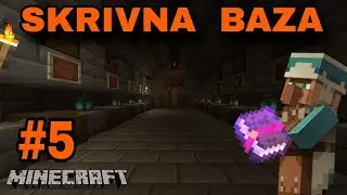 Zgradili smo skrivno podzemno bazo / villagerji so v ječi / #5 Minecraft [SLO]