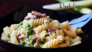 Creamy Pasta with Leeks and Bacon | Black Pepper Chef