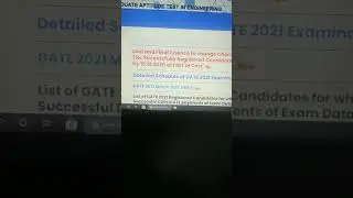 Last chance to change Examination city | Gate 2021