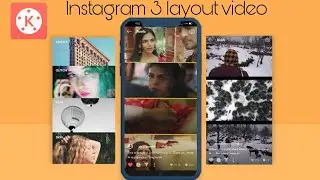 Instagram trending 3 layout photo / video collage making | split screen mobile tutorial