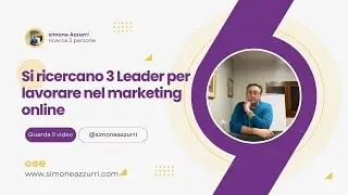 Si ricerca 3 persone