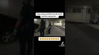 They tried to steal his hellcat