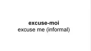 Excuse Me in French