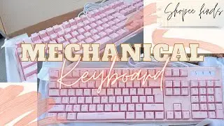⌨️PINK GAMING KEYBOARD|Shopee 📦