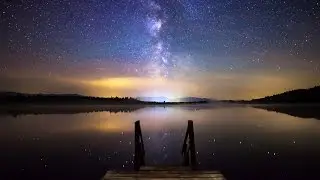 One Night At The Lake - Milky Way Timelapse