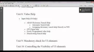 Web Dynpro ABAP Online Training   Part 1