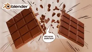 How to Break Chocolate Bar in Blender (Tutorial)