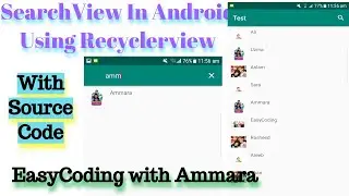 SearchView in android using recyclerview 2020 | Filter recyclerview with searchview