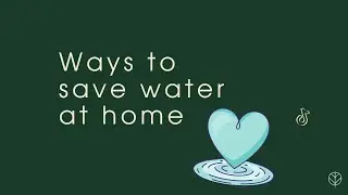 How to save water at home - Sustainable living