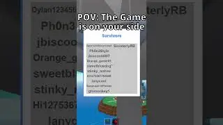 When The Game Is On Your Side... #roblox #shortsroblox #shorts