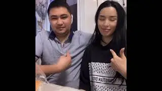 Elizat Berikova and her husband