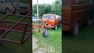 #Самодельный прицеп-самосвал.