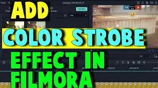 Add Color Strobe Effect In Montage | Filmora Editing tutorial| Tricks Junction