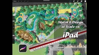Sketch and Design on the iPad for Landscape Architects - Draw at Scale with Procreate