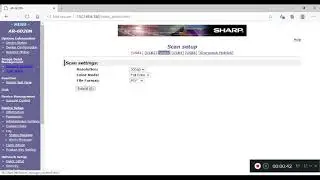 Configuring Scanning Buttons for Sharp AR-6020N, 6023N, 6031N
