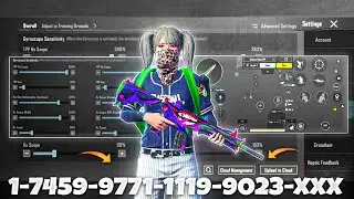 NEW UPDATE 4.2🔥BEST SENSITIVITY CODE + CONTROL SETTINGS BGMI/PUBG MOBILE