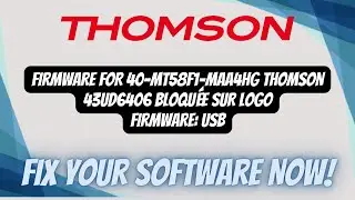 Get Firmware for 40-MT58F1-MAA4HG Thomson 43UD6406 via a simple usb update.