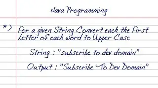 How to Make the First Letter of a Word Uppercase in Java