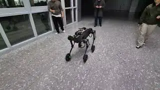 [RL] Quadruped Blind Slow Trot Test with Reinforcement Learning in 