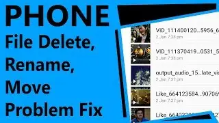 File not delete phone || How to solve failed to delete/move problem phone 2019