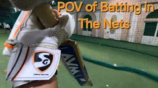 Improving Batting in The Nets through Go Pro | Go Pro Cricket | Batting Practice | POV of Batting