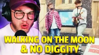 FIRST TIME Listening To Ren & Sam Tompkins - Walking On The Moon / No Diggity [REACTION]
