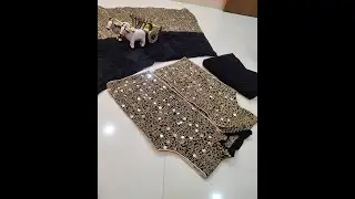 Velvet Taffeta Silk Real Mirror Embroidery Work Lehenga With Cancan