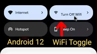 Bring back WiFi Toggle Quick Setting to Android 12 - Tasker