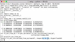 tf variable: TensorFlow Variable Initialize With NumPy Values- TensorFlow Tutorial