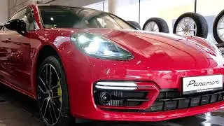 Porsche Panamera GTS в цвете Красный неметаллик (Carmine Red)