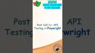 Playwright Tutorial |  Post Call For API Testing with Playwright #playwright