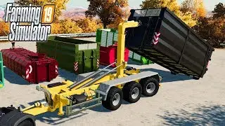 ПОЛЕЗНЫЙ КРЮКОВОЙ ПОГРУЗЧИК + ПРИЦЕПЫ. Farming Simulator 19