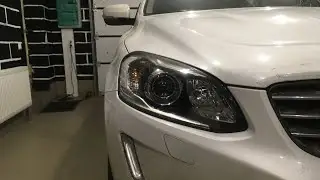 Volvo XC60 рестайлинг - ремонт фар, замена линз intellect на диодные линзы Expression