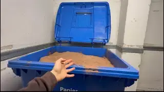 Tiramisu in Müllcontainer / embo