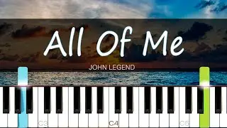 All Of Me - John Legend [Piano Tutorial] | SHEET MUSIC + MIDI 🔥