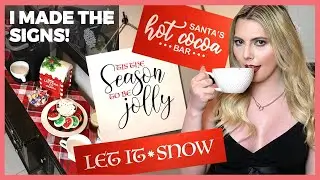 DIY Christmas Signs & Holiday Decorating (Hot Chocolate Bar) | Casey Blake