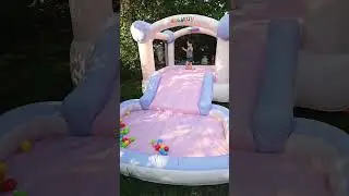 The BOUNCY HOUSE Is Here! #shorts #baby #kids #fun #fyp #shortvideo #bouncyhouse #play